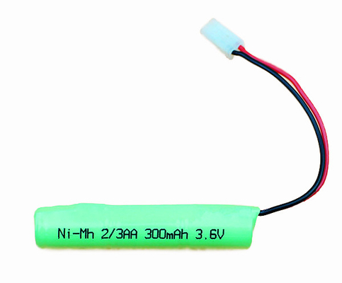 Tipo ricaricabile del bastone del pacchetto 2 3AA 300mAh della batteria del Ni MH 3,6 V 300mah