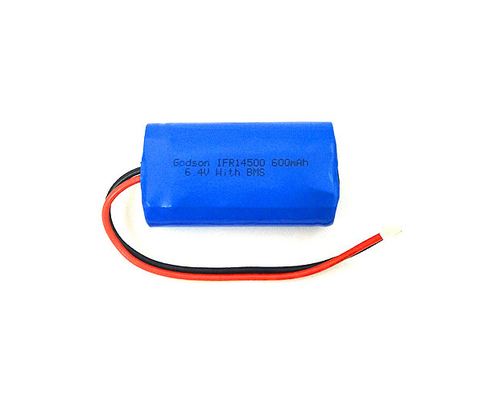 OEM Lifepo4 Li Ion Battery della manica degli strizzacervelli 14500 6.4V 600mAh