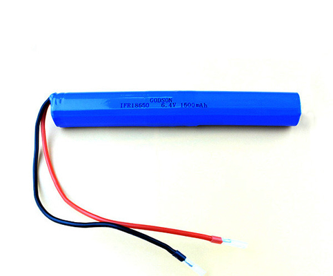 batterie 6.4V del fosfato del ferro del litio della batteria al litio della luce di emergenza 1500mAh