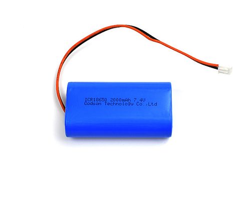 7,4 pacchetto rispettoso dell'ambiente del ferro del litio della batteria ricaricabile di V 2000mah