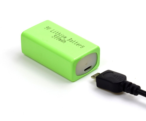 Batteria al litio 500mAh 9V della luce di emergenza del ferro del litio con USB