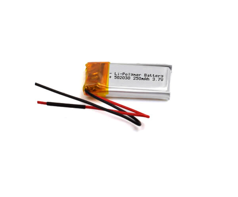 batteria 502030 250mAh del polimero del litio 3.7Volt per illuminazione di emergenza