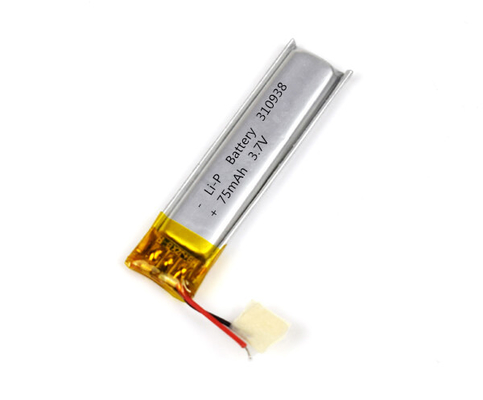 Batteria 310938 75mAh 3.7V del Li-polimero della luce di emergenza con il connettore