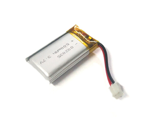 Batteria 500mAh 3.7V del polimero del litio 802035 con la prestazione stabile