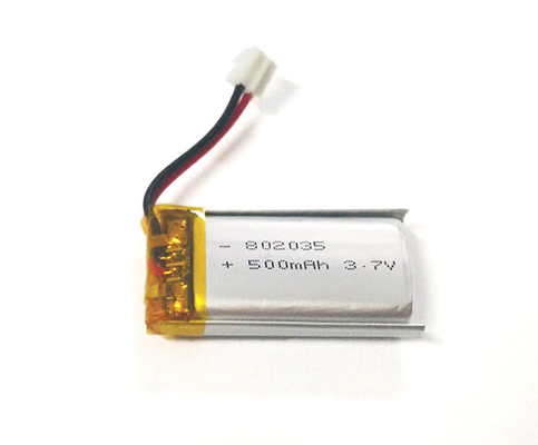 Batteria 500mAh 3.7V del polimero del litio 802035 con la prestazione stabile
