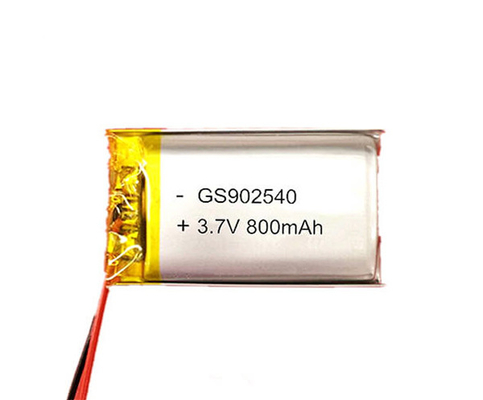 La batteria 902540 800mAh 3.7V del polimero del litio fa domanda per illuminazione