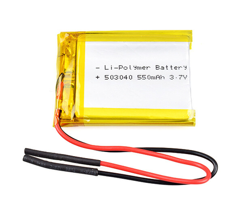 12.5g litio Ion Battery 3,7 dispositivi di V 550mAh Li Polymer Cell For Mobile