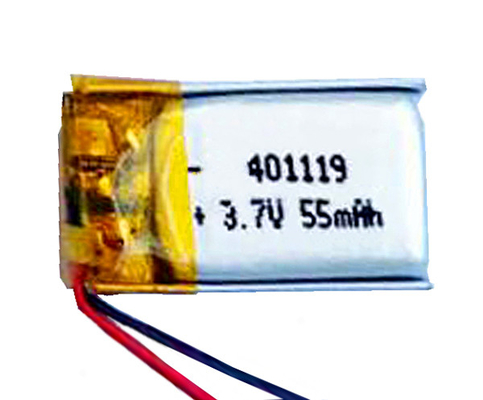 Litio ricaricabile Ion Battery Emergency Light del polimero 401119 55mAh 3.7Volt