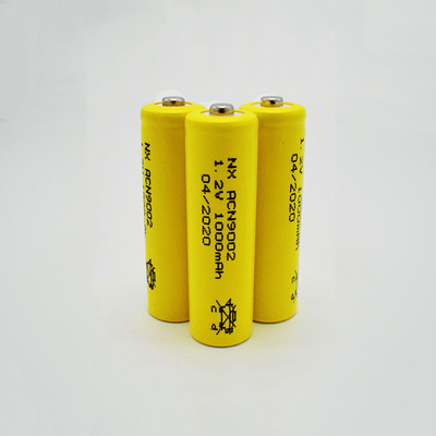 NiCd 1,2 rivestimento su ordinazione dell'OEM della batteria ricaricabile aa 1000mAh di volt