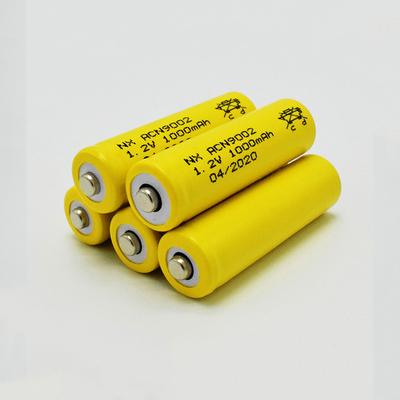 NiCd 1,2 rivestimento su ordinazione dell'OEM della batteria ricaricabile aa 1000mAh di volt