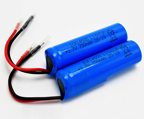 batteria al litio di 750mAh 3.7V ICR14500 inodora con il rivestimento di PVC