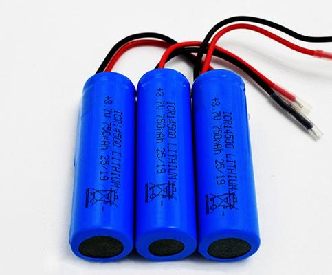 batteria al litio di 750mAh 3.7V ICR14500 inodora con il rivestimento di PVC