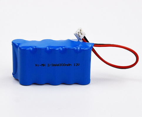 Ni ad alta temperatura MH 2 3AAA 300mAh 12V del pacchetto della batteria della luce dell'uscita