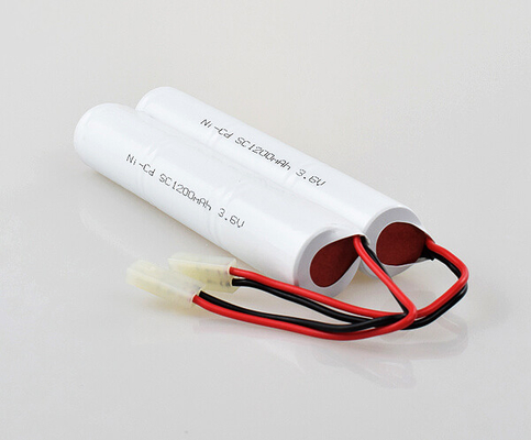 SC1200mAh pacchetto al cadmio-nichel del bastone delle cellule della batteria di NiCd di 3,6 volt