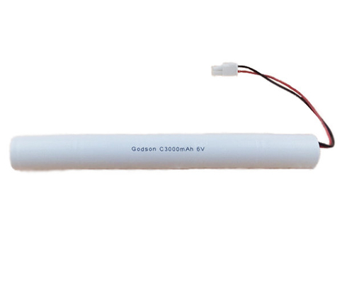 Batteria ricaricabile 6V Ni-cd C3000mAh Long Cycle Life Illuminazione di emergenza