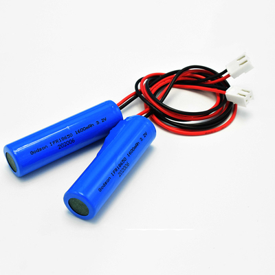 Litio della batteria 1600mAh Lifepo4 del segno dell'uscita di sicurezza di IFR18650 3.2V