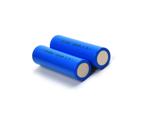 Cellula ricaricabile della batteria ICR18650 dello ione 1200mAh 3,7 V del litio