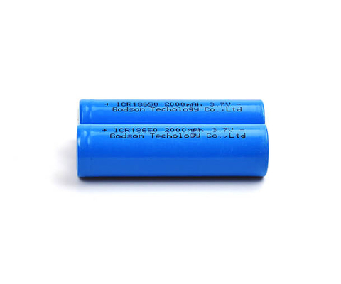 Batteria al litio ricaricabile di ICR18650 3,7 V 2000mAh inodora
