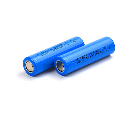 Batteria al litio ricaricabile di ICR18650 3,7 V 2000mAh inodora