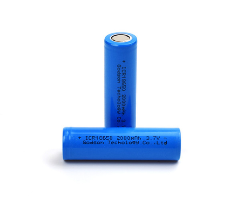 Batteria al litio ricaricabile di ICR18650 3,7 V 2000mAh inodora
