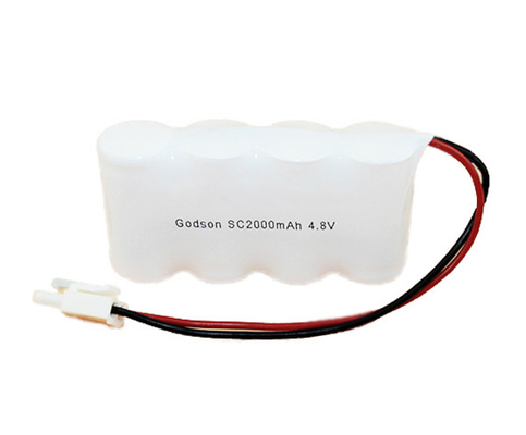 Le batterie della luce dell'uscita di sicurezza imballano parallelamente 4,8 V SC2000mAh NiCd 36g