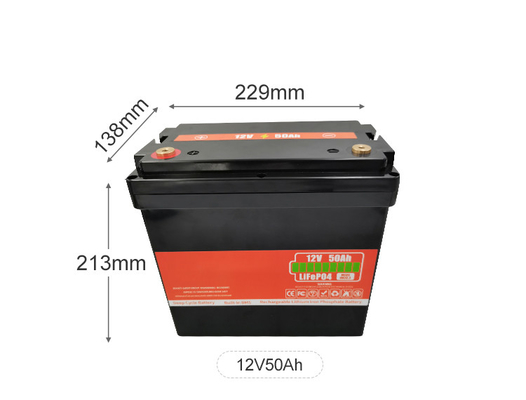 OEM batteria al litio 12v 50Ah batteria solare con ciclo profondo