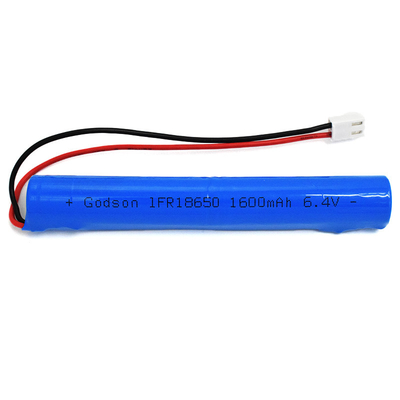 1600mAh 18650 LiFePO4 imballa la batteria di illuminazione di emergenza 6.4V