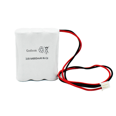 Rivestimento di PVC di NiCd della sostituzione della batteria del segno dell'uscita di sicurezza di AA900mAh 3.6V